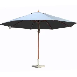 Quax Houtmast parasol (ø4m) met dubbele katrol> Parasols