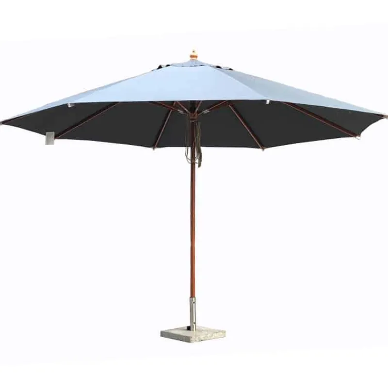Quax Houtmast parasol (ø4m) met dubbele katrol> Parasols