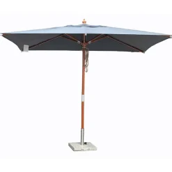 Quax Houtmast parasol (2x3m) met dubbele katrol> Parasols
