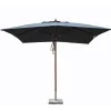 Quax Houtmast parasol (3x3m) met dubbele katrol> Parasols