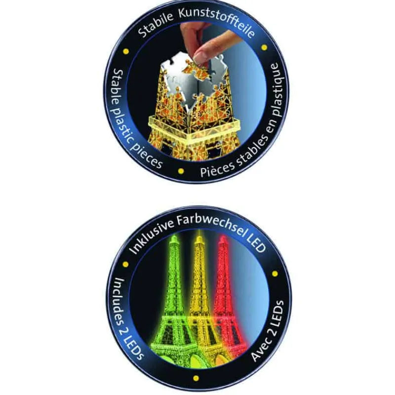 Ravensburger 3D Puzzel Eifeltoren Night Edition> Creatief