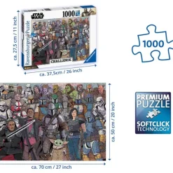 Star Wars, Ravensburger Ravensburger puzzel 1000st: Star Wars Mandalorian Challenge><noscript><img width=