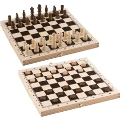 Schaak/Damset> Houten Speelgoed|Gezelschapspel