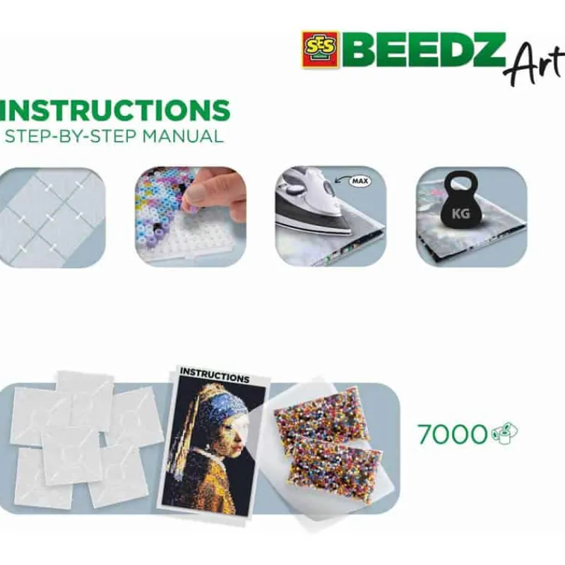 SES Beedz Art Vermeer meisje met de parel> Creatief