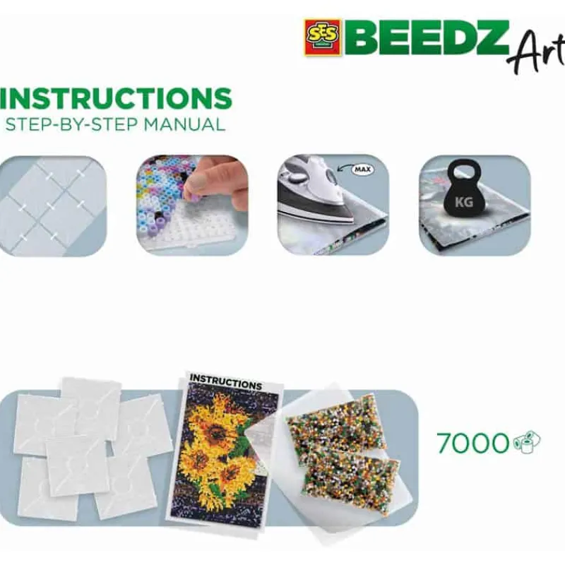 SES Beedz Art Zonnebloem> Creatief