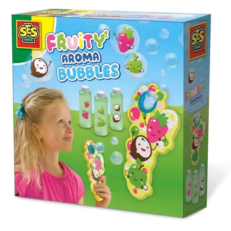 SES Fruitgeur bellenblaas 3x200ml> Buitenspeelgoed|Buitenspeelgoed