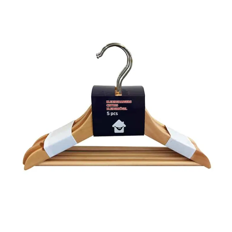Set 5 houten kinderkapstokken> Opbergen|Kleding