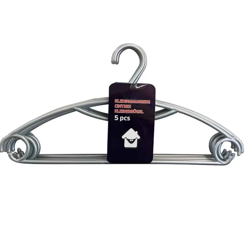 Set 5 plastieken kapstokken> Opbergen|Kleding