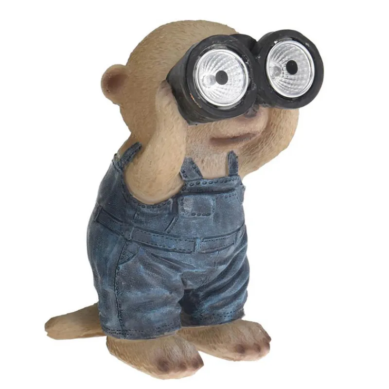 Solar dier met verrekijker polystone (LED)> Verlichting|Tuinverlichting