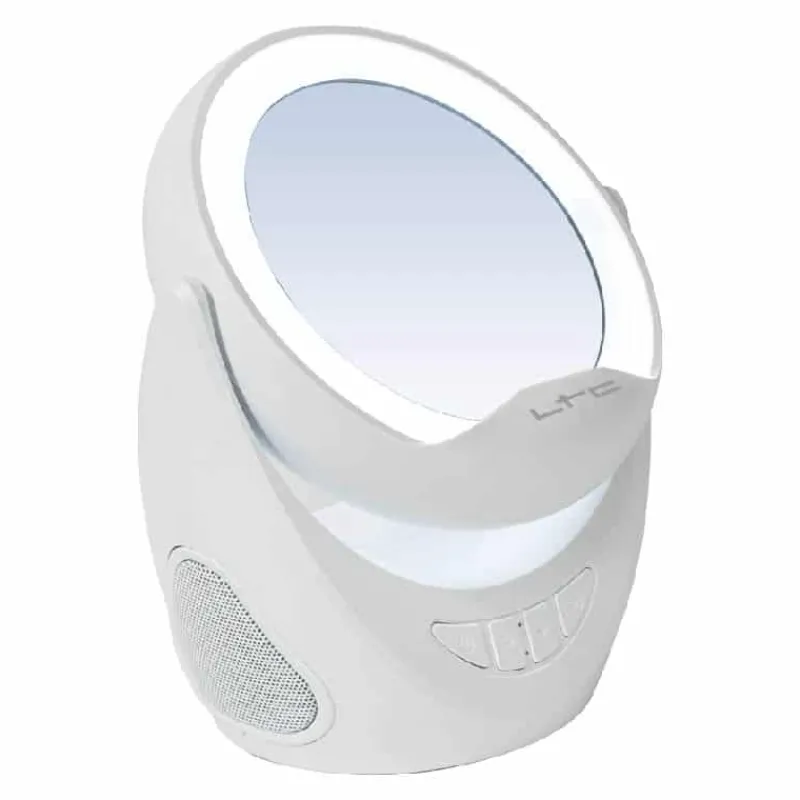 Speaker bluetooth spiegel met telefoonhouder> Badkamer