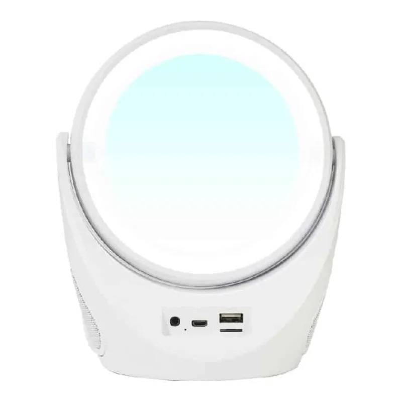 Speaker bluetooth spiegel met telefoonhouder> Badkamer