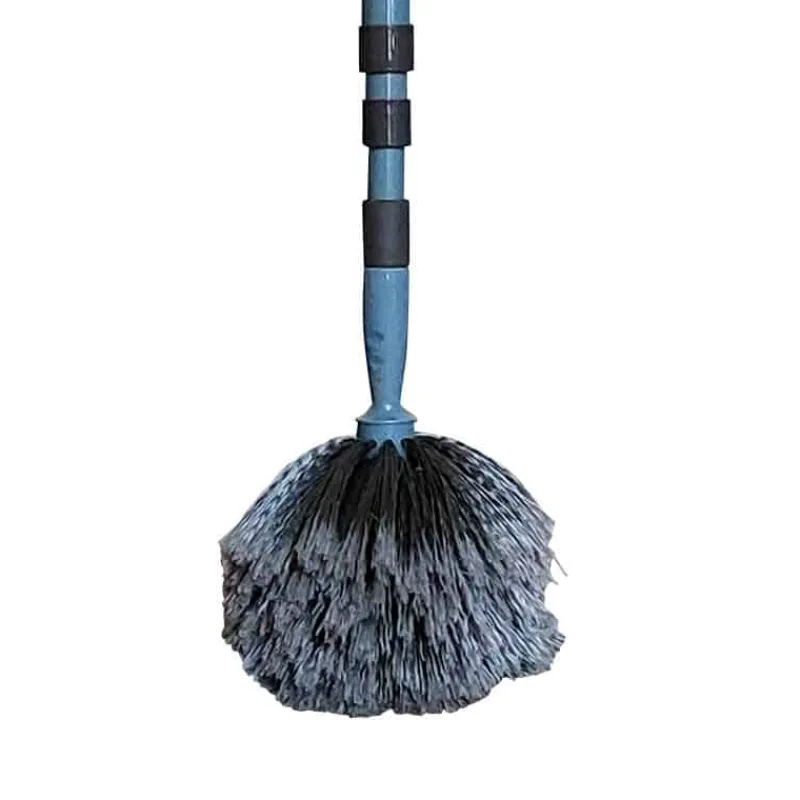 Spinnenweb borstel telescopisch 3m (blauw/grijs)> Poetsmateriaal