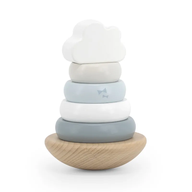 Label Label Stapelringen Balance blauw> Houten Speelgoed|Creatief