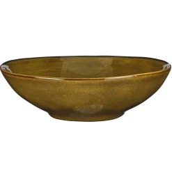 Tabo schaal (ø30,5x9cm) oker> Eetservies