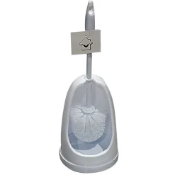 Toiletborstel met houder (37cm) wit – wit haar> Badkamer
