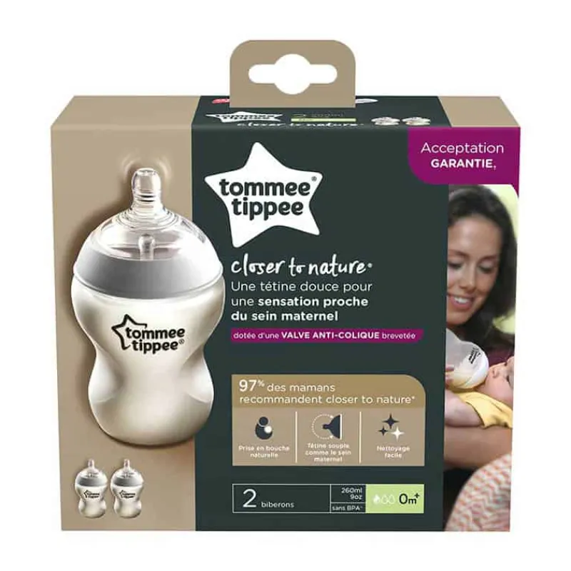 Tommee Tippee Twin pak fles (260ml)> Eten En Drinken