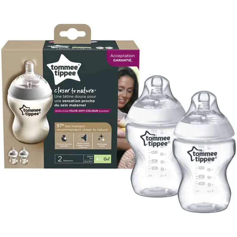 Tommee Tippee Twin pak fles (260ml)> Eten En Drinken