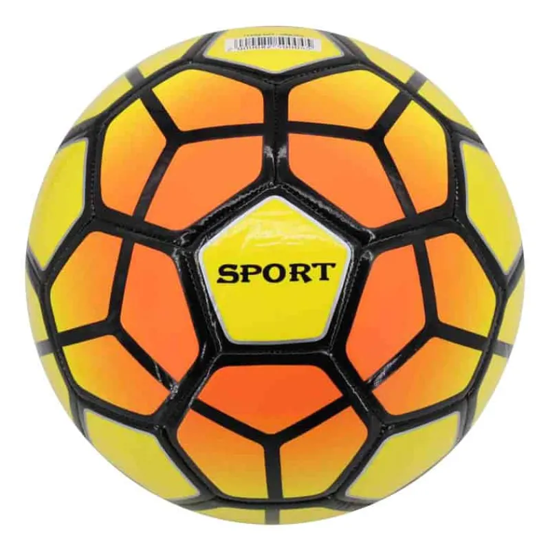 Voetbal size 5 in TPU neon geel/oranje> Fiets & Sport