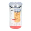 Voorraadpot (950ml) glas/roestvrij staal> Opbergen