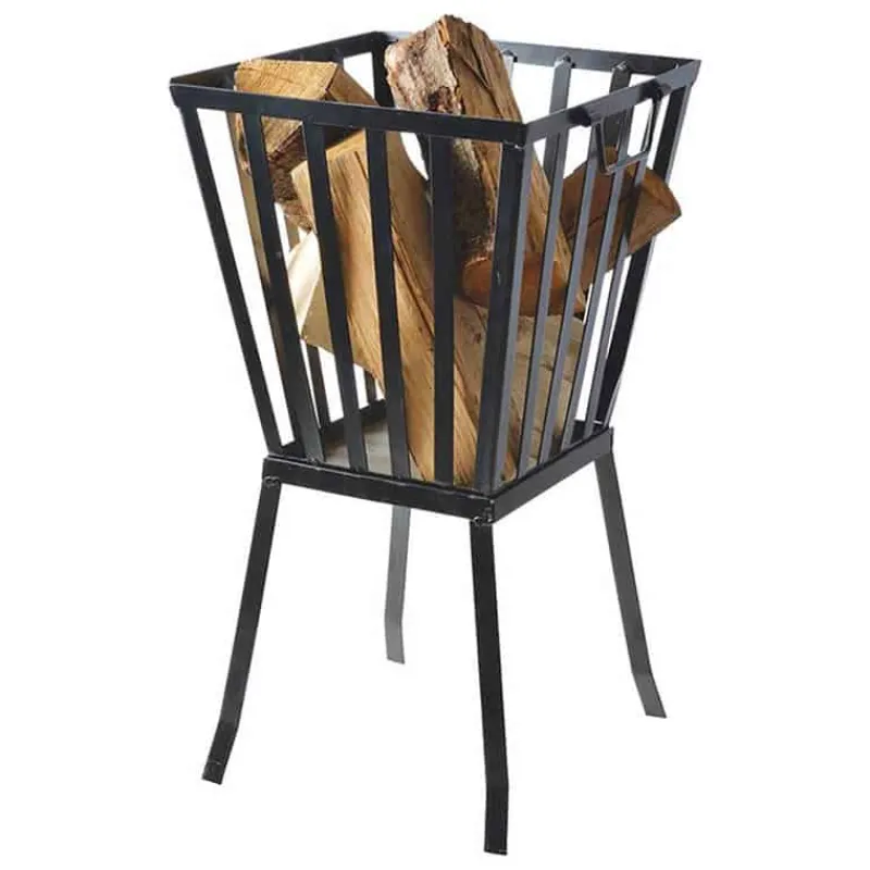 Vuurkorf vierkant 32x31x57cm> Barbecue