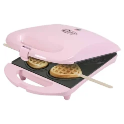 Wafelijzer Hartjes op stok roze 780 W><noscript><img width=