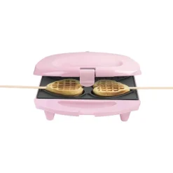 Wafelijzer Hartjes op stok roze 780 W><noscript><img width=