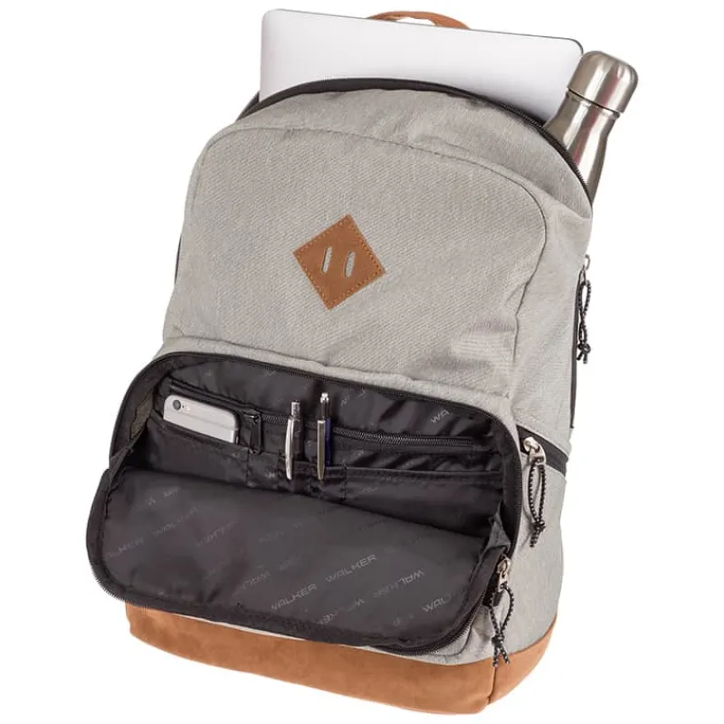 Walker Rugzak Pure Eco grey> Zakken & Tassen