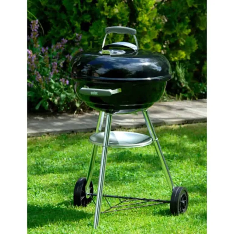 Weber Houtskoolbarbecue Compact Kettle ø47cm zwart> Campeermateriaal|Barbecue