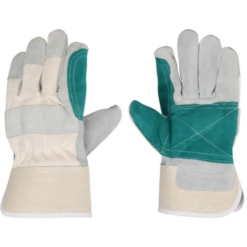 Werkhandschoenen leer groen – maat 10> Gereedschap