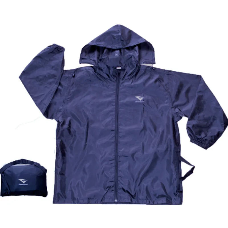 Greenland Windbreaker met kap polyester blauw (kind)> Regenkleding & Paraplu'S|Kleding