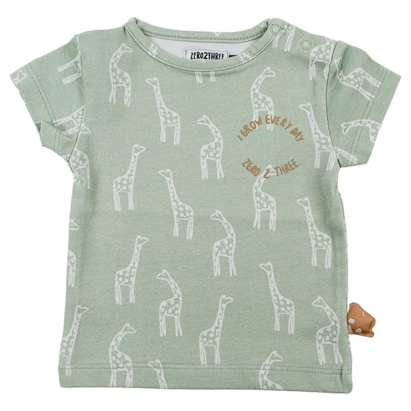 Zero 2 Three t-shirt korte mouwen (3-9m) giraf> Babykleding En Textiel